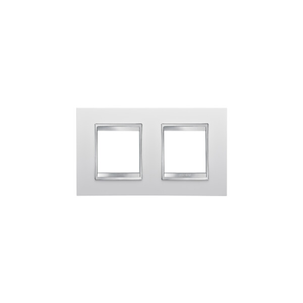 Plaque Lux Int. 2+2p H Blanc CrÈme - Gewiss - GW16223TB