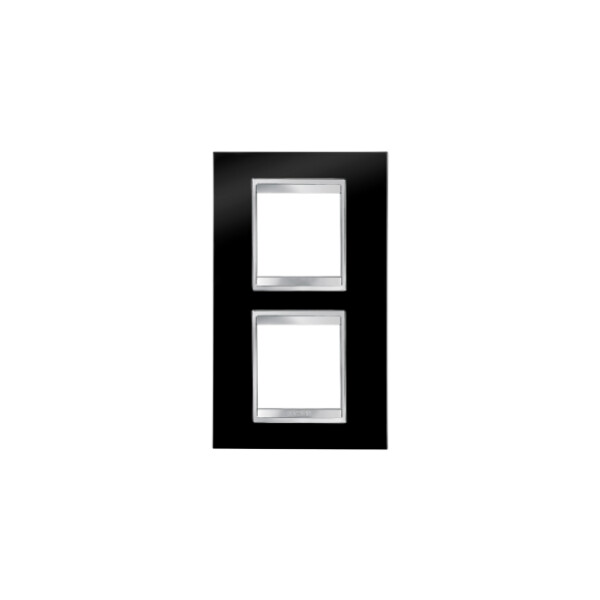 Plaque Lux Int. 2+2p V.e. 71 Noir Toner - Gewiss - GW16224TN