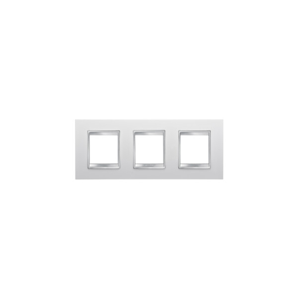 Plaque Lux Int. 2+2+2p H Blanc CrÈme - Gewiss - GW16226TB