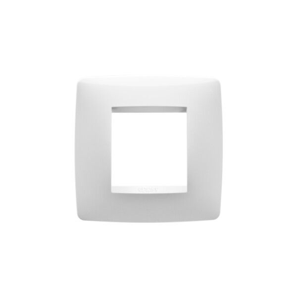 Plaque One Int. 2p Blanc CrÈme - Gewiss - GW16122TB