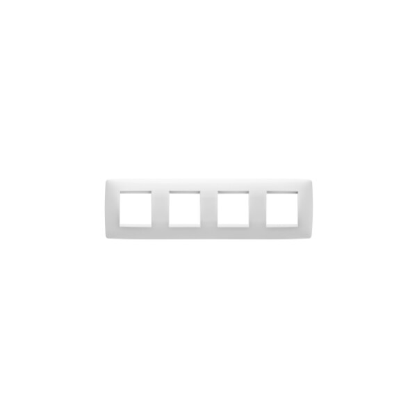 Plaque One Int. 2+2+2+2p H Blanc CrÈme - Gewiss - GW16128TB