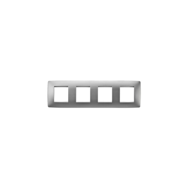 Plaque One Int. 2+2+2+2p H Titane - Gewiss - GW16128VT