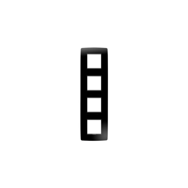 Plaque One Int. 2+2+2+2p V Noir Toner - Gewiss - GW16129TN