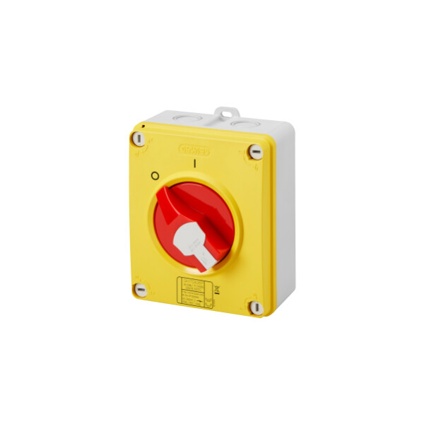 Inter-sect. hp plast. 40a 3p+n urgence - Gewiss - GW70442NP