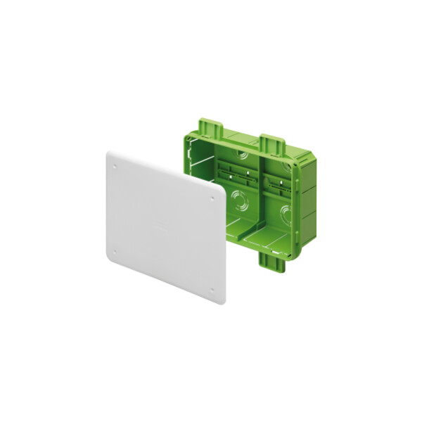 Bte.deriv.encas. 294x152x75 pt din green - Gewiss - GW48007PM