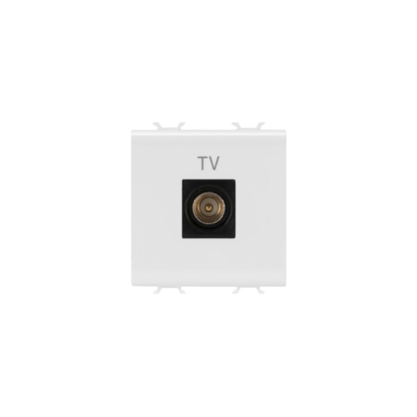 Prise tv 2m dir.conn.male.9,5mm blanc - Gewiss - GW10367