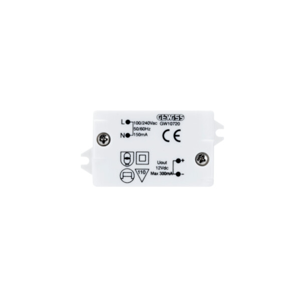 Alimentatore 230v-12vdc - Gewiss - GW10720
