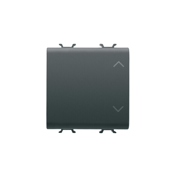 Commutateur 2m 1p 10ax haut/bas noir - Gewiss - GW12123
