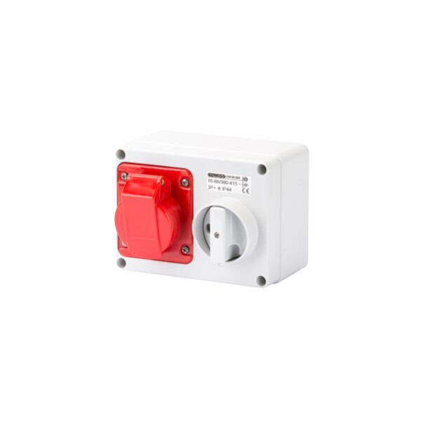 Soc.pr.ve.h.a.f.2p+t 16a 400v 9h Sbf - Gewiss - GW66007