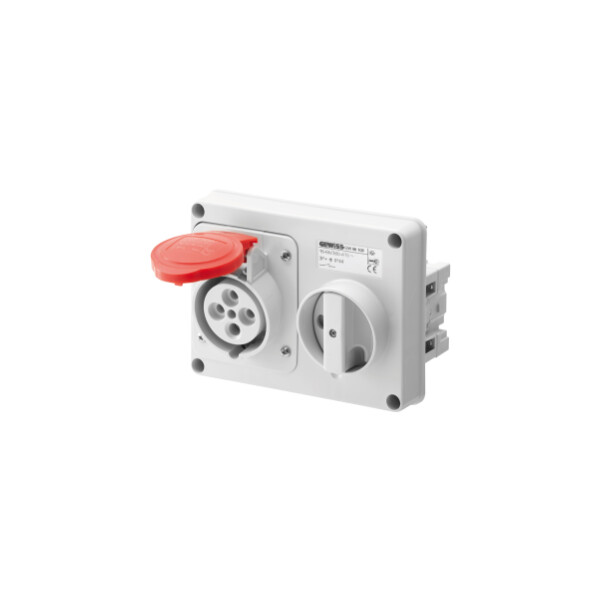Soc.pr.ve.h.s.f.2p+t 16a 400v 9h Sbf - Gewiss - GW66107
