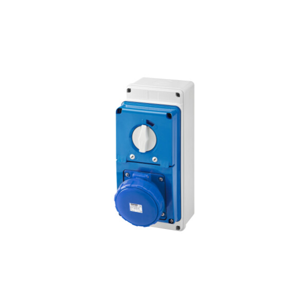 Soc.pr.vr.v.a.f.2p+t 63a 230v6h Cbf Ip67 - Gewiss - GW67248N