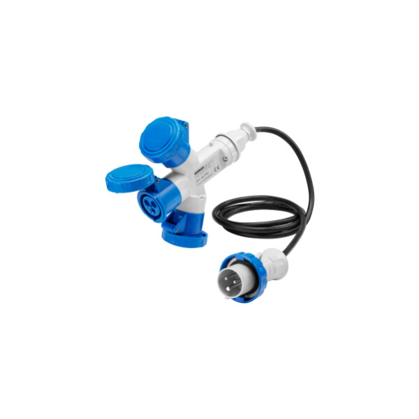 Adaptateur M.3 Sor.et.2p+t16a230v+cab. - Gewiss - GW64052