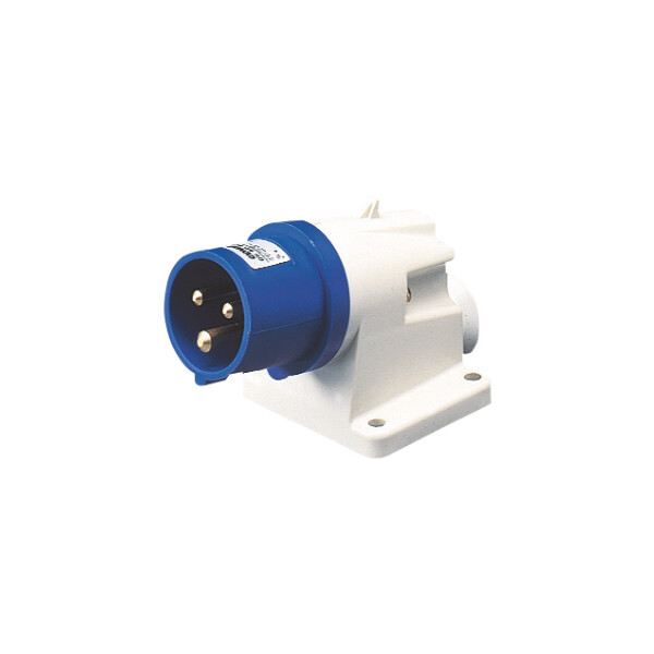 Socle de Connecteur en saillie protégé à  90° 2p+t 16a 230v 6h - Gewiss - GW60404
