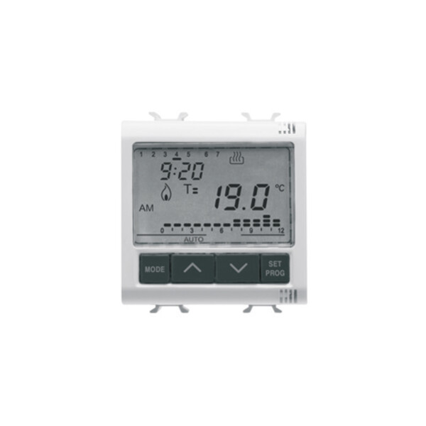 Thermostat programmable system blanc - Gewiss - GW20827