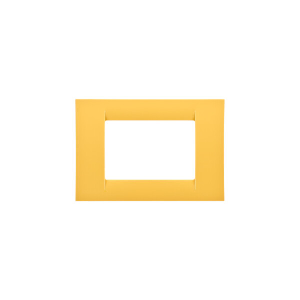 Plaque 3 pos.jaune mais system virna - Gewiss - GW22183