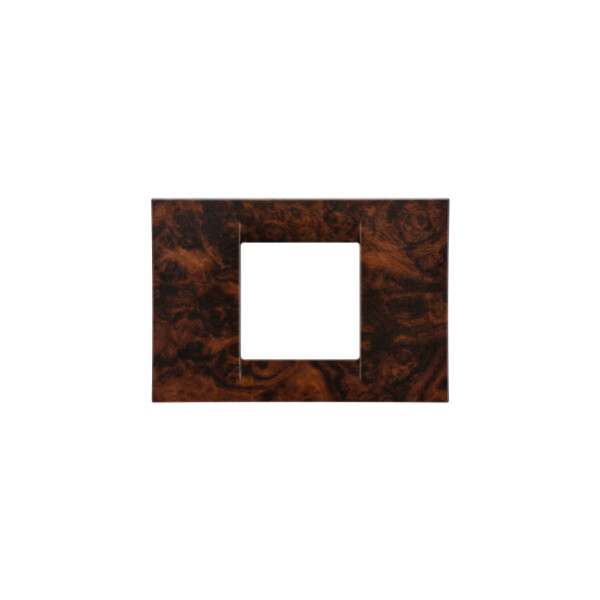 Plaque 2 pos.ronce de noyer system virna - Gewiss - GW22272