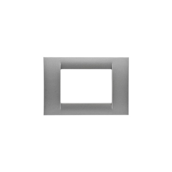 Plaque 3 p.titane metallise system virna - Gewiss - GW22283