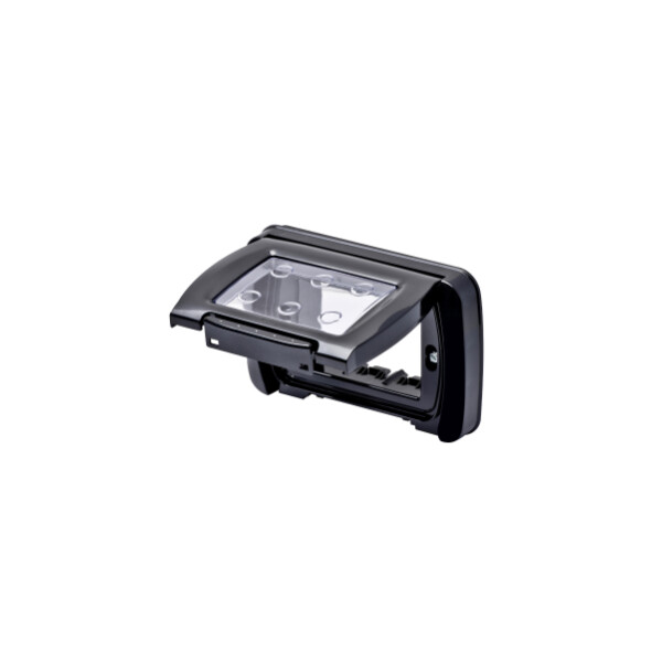 Plaque etanche 4 p.noir toner top system - Gewiss - GW22462
