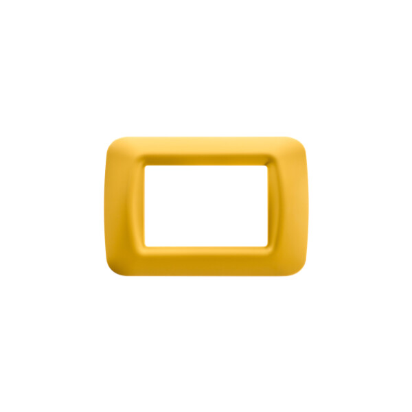 Plaque 3 pos.jaune mais top system - Gewiss - GW22583