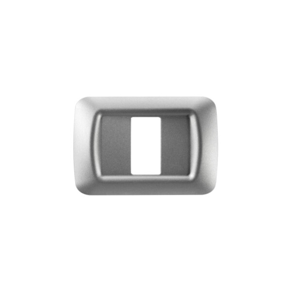Plaque 1 pos.titane metallise top system - Gewiss - GW22601