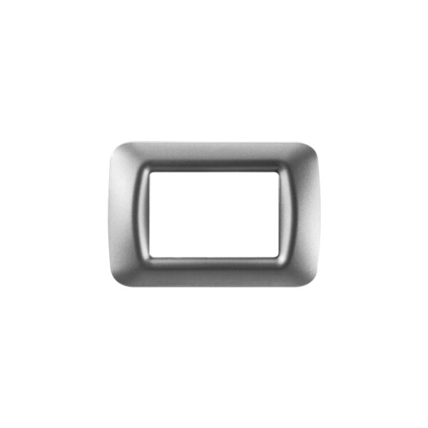 Plaque 3 pos.titane metallise top system - Gewiss - GW22603