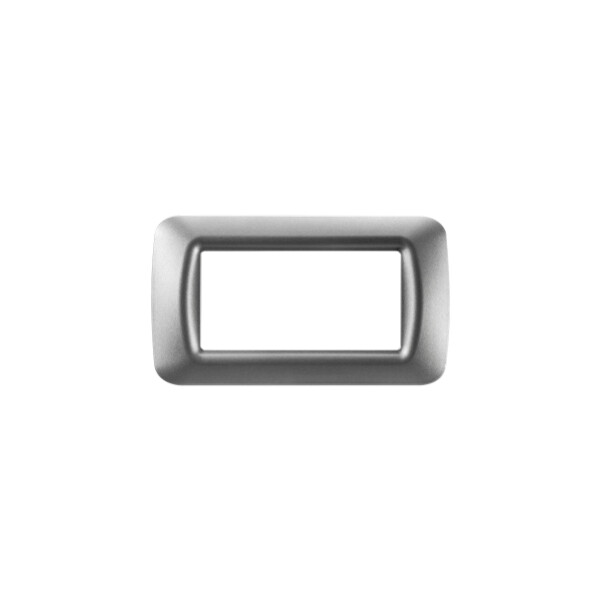 Plaque 4 pos.titane metallise top system - Gewiss - GW22604