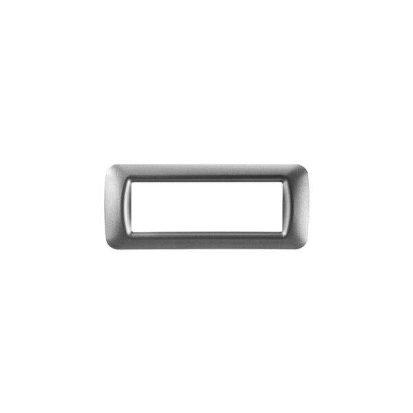 Plaque 6 pos.titane metallise top system - Gewiss - GW22606