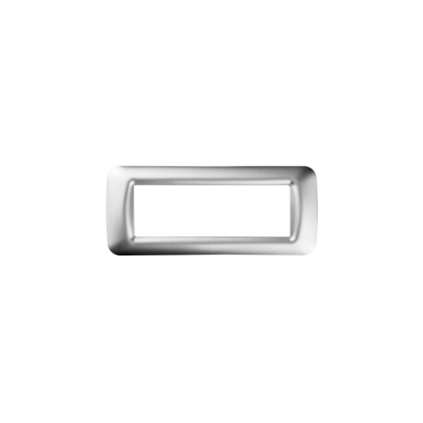 Plaque 6 pos.chrome soft top system - Gewiss - GW22656