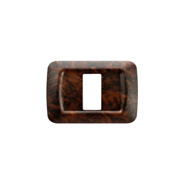 Plaque 1 pos.ronce de noyer top system - Gewiss - GW22671