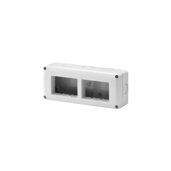 Coffr 6(2x3) postes horiz.prot. - Gewiss - GW27005