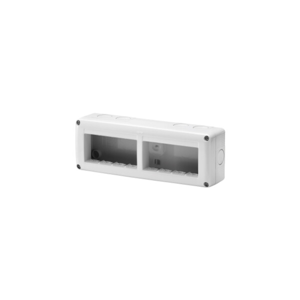 Coffr 8(2x4) postes horiz.prot. - Gewiss - GW27006