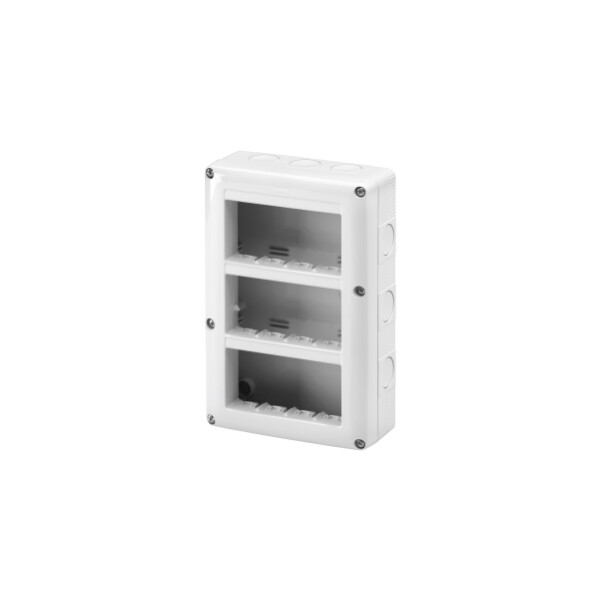 Coffr 12(3x4) postes vert.prot. - Gewiss - GW27024