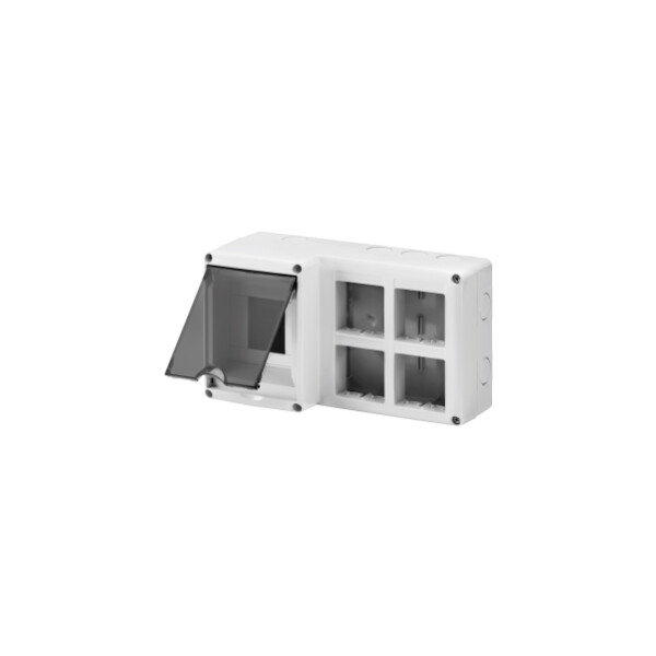 Coffr pr.4mod.din+(4x2)mod.system - Gewiss - GW27072