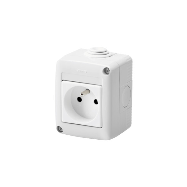 Prise st.fra.2p+t 16a protegee - Gewiss - GW27815