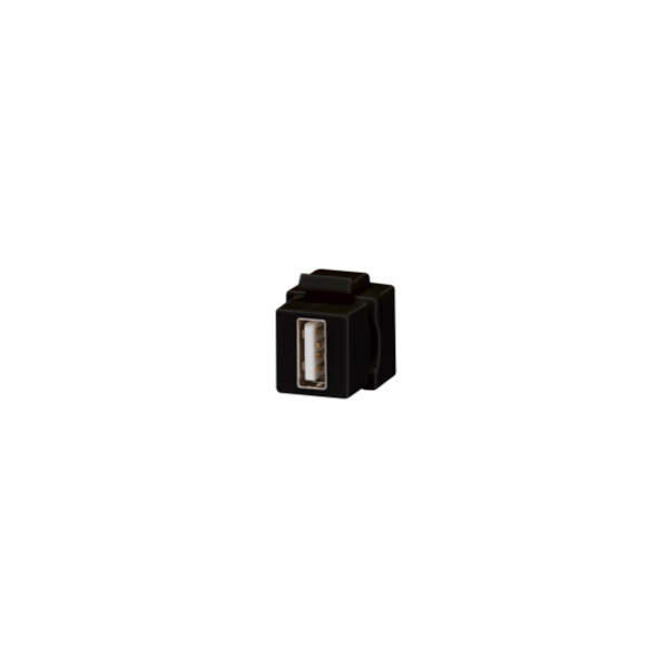 Coupleur usb keystone jack noir - Gewiss - GW38057
