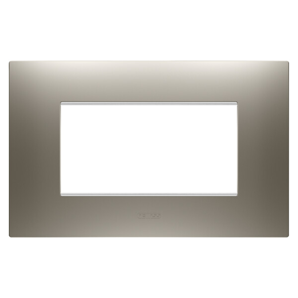 Plaque ego rectangulaire 4p acier - Gewiss - GW16004ST