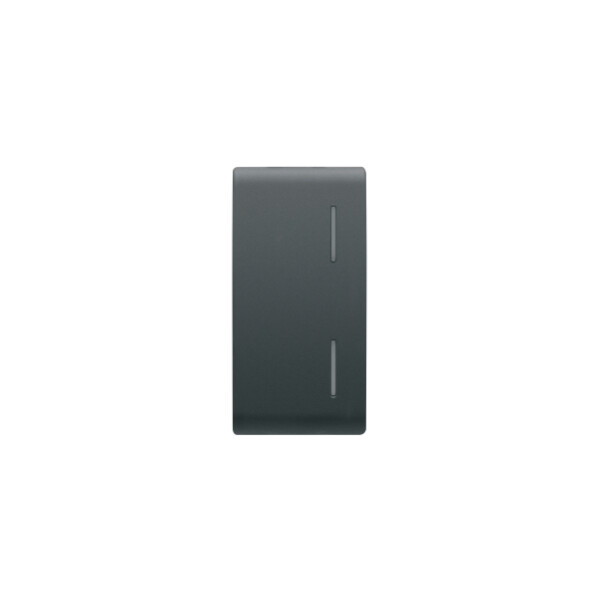 Replaceable button key for push-button panel - with 2 diffusers - 1 module - black - chorus - Gewiss - GW12557