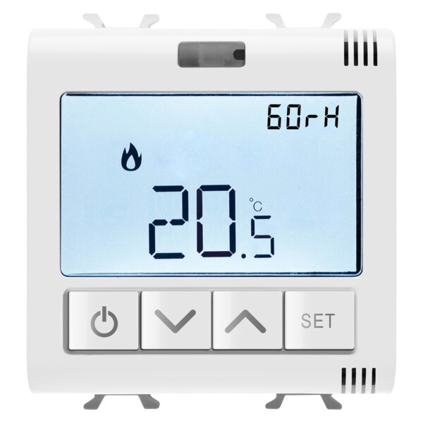Thermostat con. zigbee mes. d’hm 2p blnc - Gewiss - GW10709