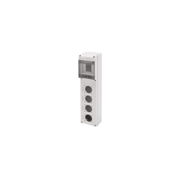 Q-din 5m.4 socles pr. 50x50 ip65 - Gewiss - GW68026N