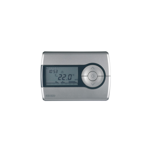 Thermostat programmable Gewiss en saillie à batterie titane  - Gewiss - GW14701
