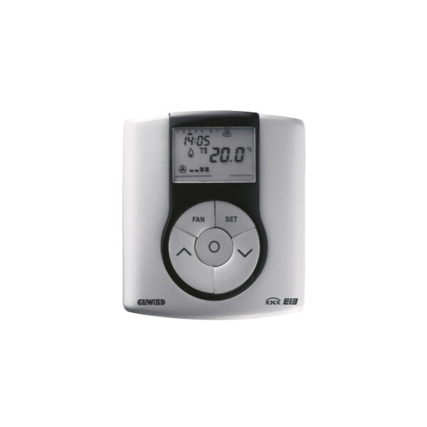 Thermostat afficheur Gewiss Easy en saillie titane  - Gewiss - GW14763