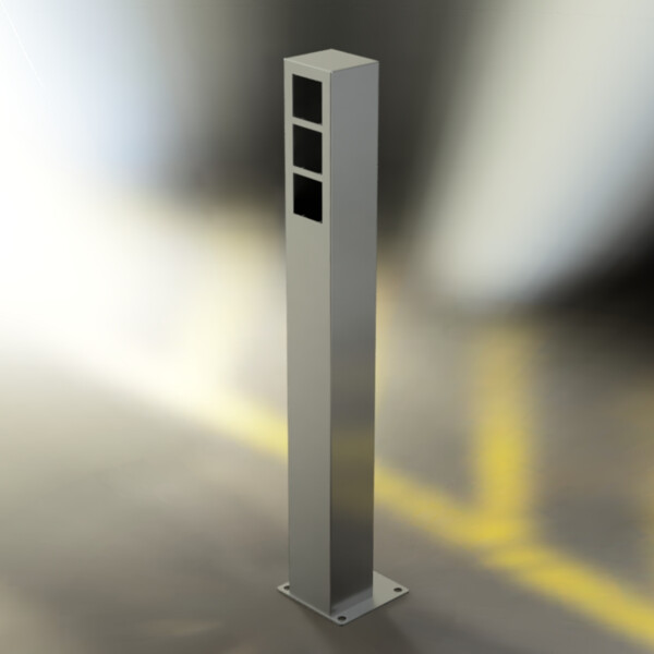 Colonne inox passivée 316l pour platine nexa inox 3 modules 1 colonne - Golmar - GNX8031/E