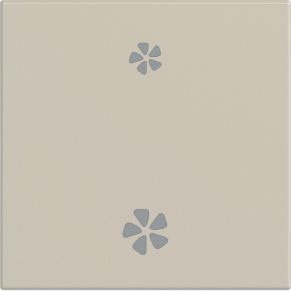 Enjoliveur interrupteur vmc gallery 2 modules sand, plastique sable mat - Hager - WXD003S