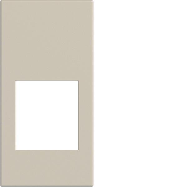 Enjoliveur prise rj45 gallery 1 module sand, plastique sable mat - Hager - WXD201S