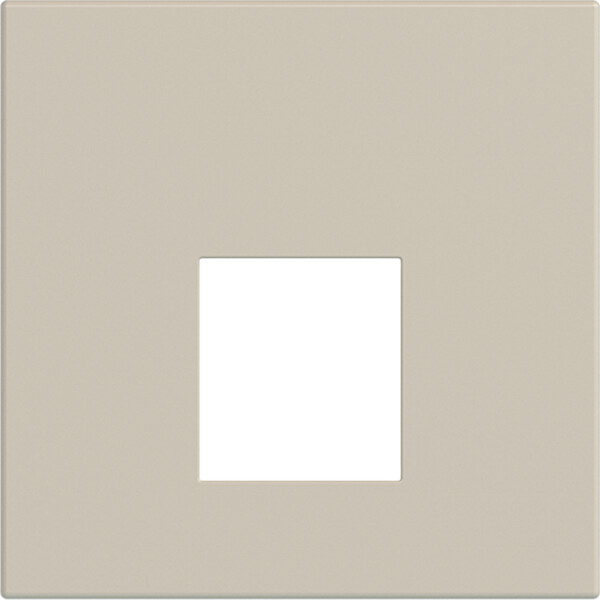 Enjoliveur prise rj45 gallery 2 modules sand, plastique sable mat - Hager - WXD202S