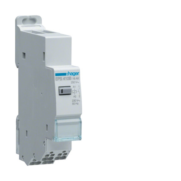 Télérupteur silencieux Hager SanVis 16A 1f 230V  - Hager - EPS410B