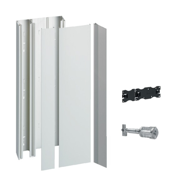 Pack GTL Gamma+ 13 Hager - 2 couvercles - Vissé - Blanc - PVC - IP40 - IK10 - Hager - JK213