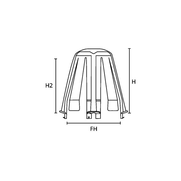 Support protecteur pour spot encastrable Spotclip 2 - HellermannTyton - HellermannTyton - 148-00098