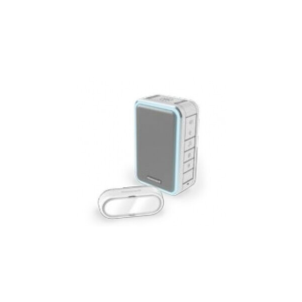 Kit Carillon Sans Fil Comprenant Un Carillon Mobile Avec Halo Lumineux Et Bouton Poussoir DC315SGL - Série 3 - Gris Argent - Honeywell Friedland - Honeywell Friedland - 967664