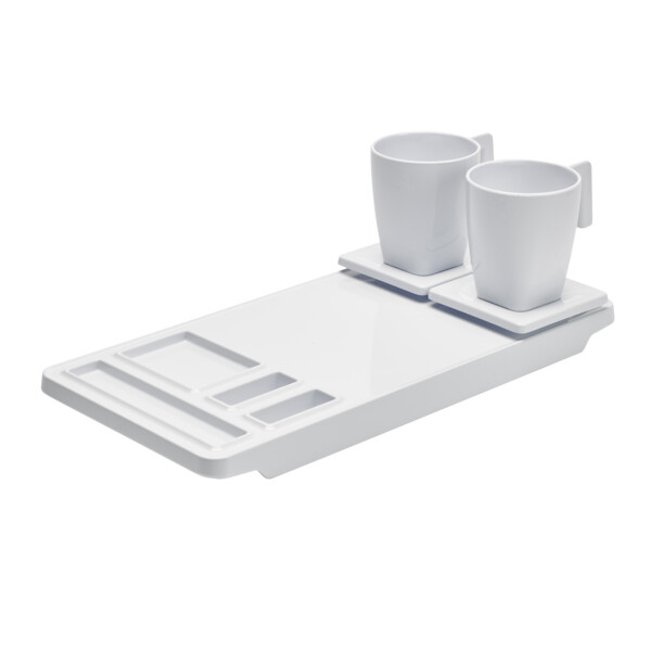 Plateau maestro blanc percé - JVD - 8661157